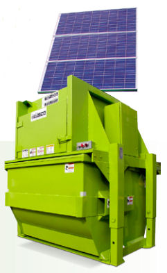Solar-Powered Garbage Compactors