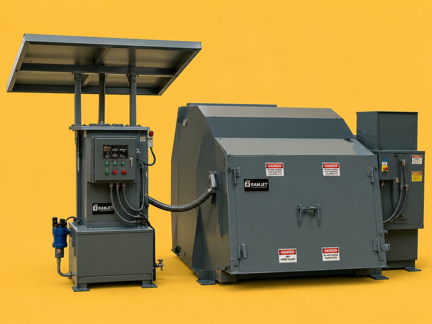 Solar-Hybrid-Compactors Solar Powered Compactor